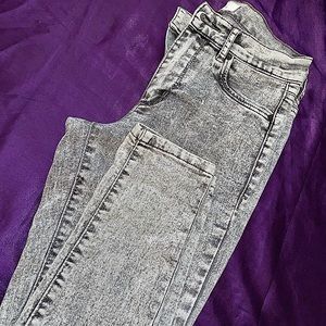 Garage Grey Washed Denim Jeans